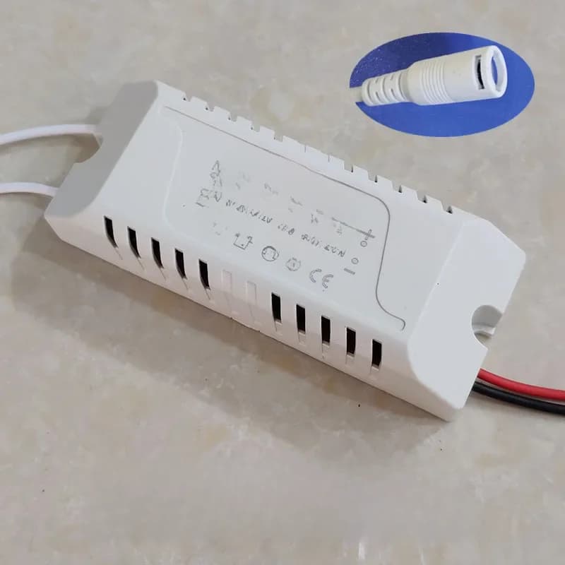TransDevices pour éclairage LED, pilote de lampe de panneau, unité d'alimentation LED, connecteur CC, 24W, 36W, 50W, 58W, 60W, 68W, 80W