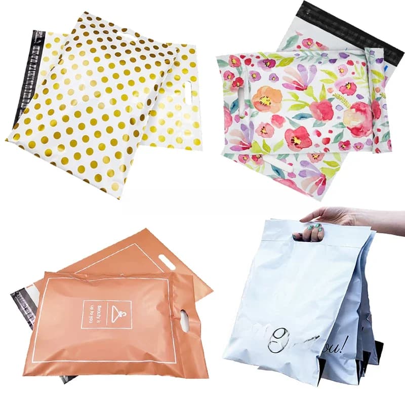 Fourre-tout de remerciement Express Courier Self-Bench Pouche, Portable, Plastique, XR Enveloppe, Chaussures, Sac d'expédition cadeau, Nouveau matériel, 100%, 10 pièces