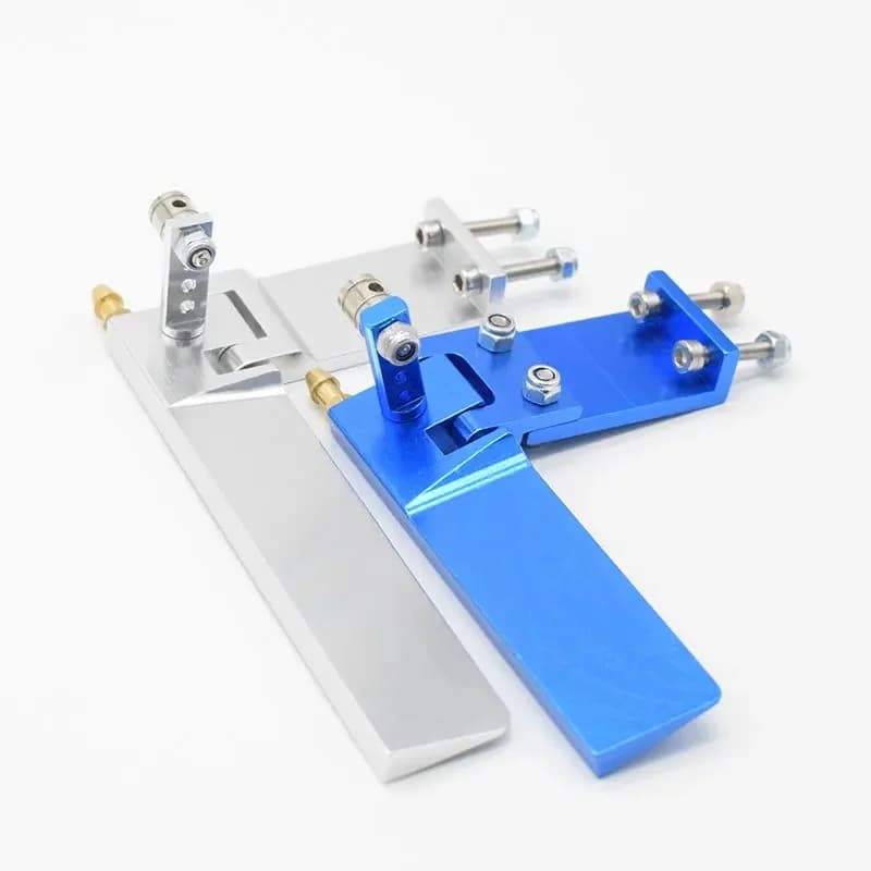 Gouvernail de direction bleu absorbant pour bateau de course Rc, dispositif de ramassage d'eau de refroidissement, 75/95mm