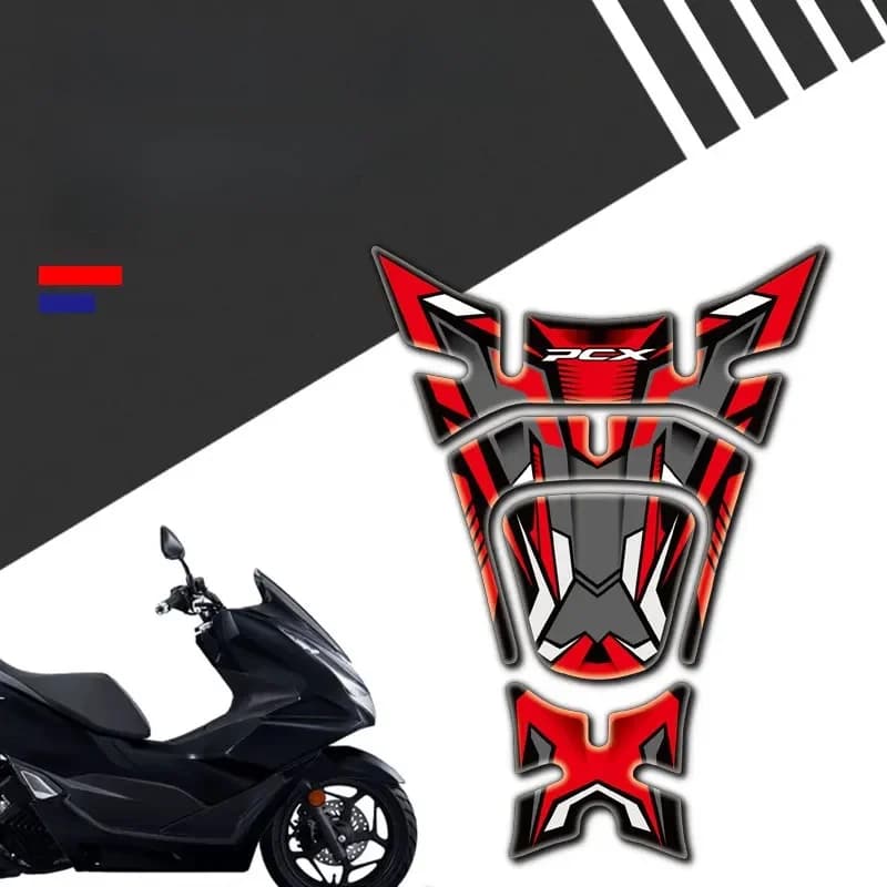 Accessoires de moto, protection décorative pour réservoir, autocollant 3D réfléchissant pour PCX125 PCX150 2018 2019 2020