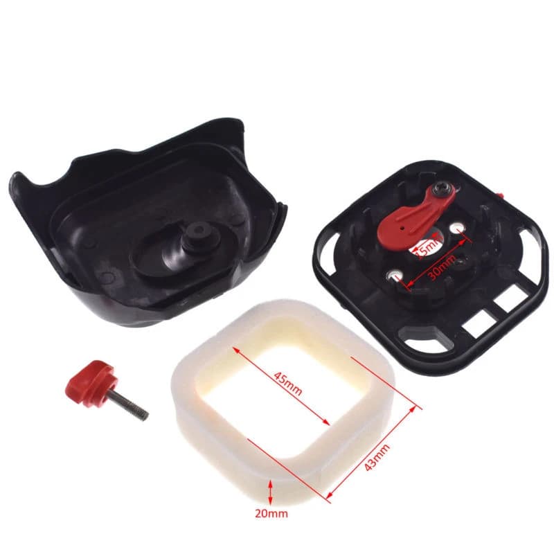 Ensemble de filtre à air avec couvercle pour débroussailleuse G26LS, pièces et accessoires diversifiés pour tondeuse à gazon 25.4CC, 1 pièce