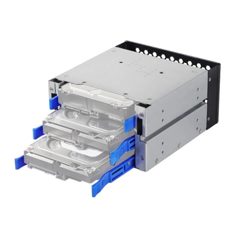 Boîtes de stockage pour ordinateur avec 3 disques durs, 3.5 à 5.25, 2 cœurs, extension