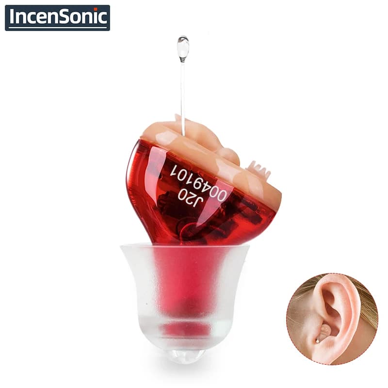 Prothèses auditives Audifonos pour la surdité réglable Micro sans fil J20 Mini aide auditive Invisible amplificateur de son d'oreille livraison directe