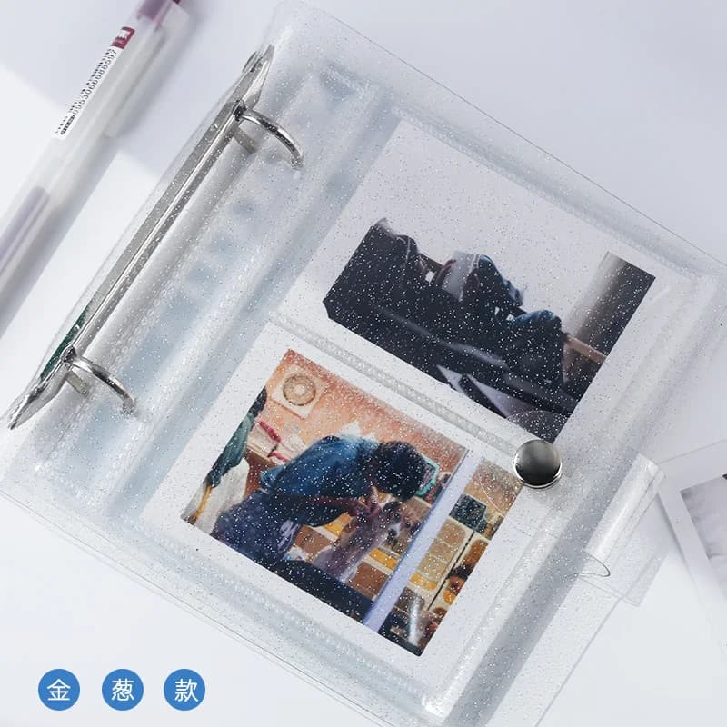 Yoofun-Album photo portable en PVC, 100/50 pocommuniste, album de documents laser pour Mini Instax, album de cartes nominatives, livre photo transparent
