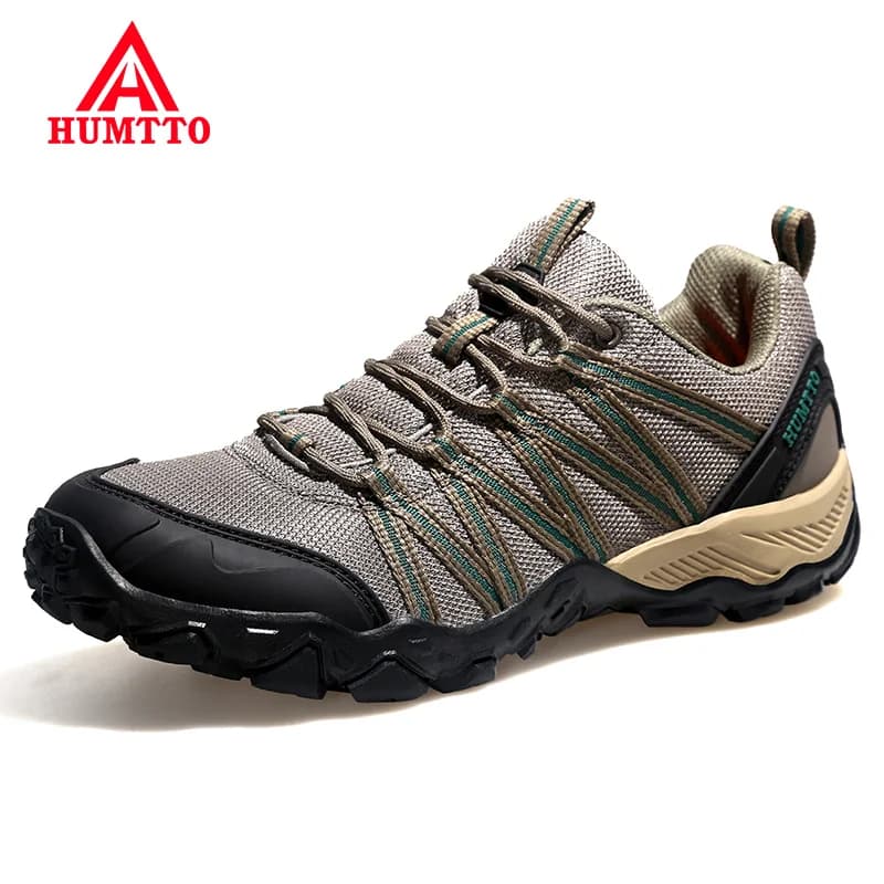Chaussures de randonnée pour homme HUMTTO, soldes, été, respirantes, en cuir, pour la chasse, le trekking, l'escalade, baskets de plein air pour hommes
