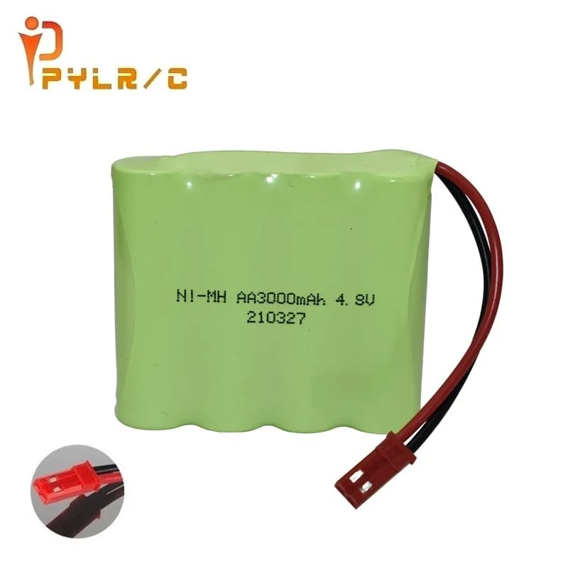 Batterie NiMH originale 4.8v 3000mAh pour voitures RC Robots réservoirs pistolet bateaux AA 4.8v batterie Rechargeable avec prise JST