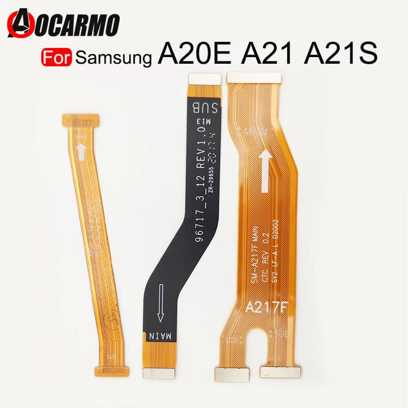 Connecteur de carte mère pour Samsung Galaxy A20E, A21, Agem A21S, A217F, carte mère, câble flexible, pièces de rechange