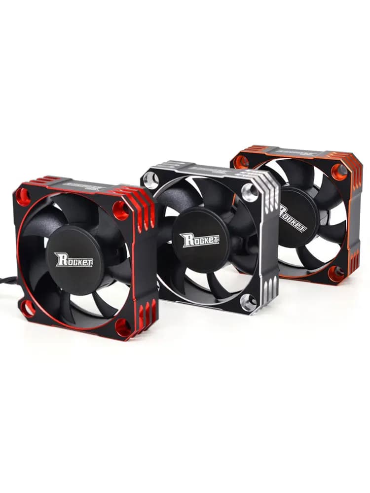 Rocket Surpass Hobby-Ventilateur de refroidissement en métal aluminium, dissipation thermique du moteur ESC RC, argent et noir, 25mm, 30mm, 36mm, 40mm, 50mm