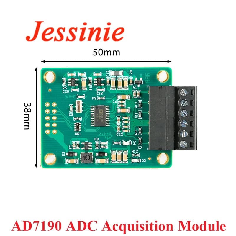 AD7190 24 bits ADC Module d'acquisition de haute précision carte de développement de pont de contrainte de pression 24 bits