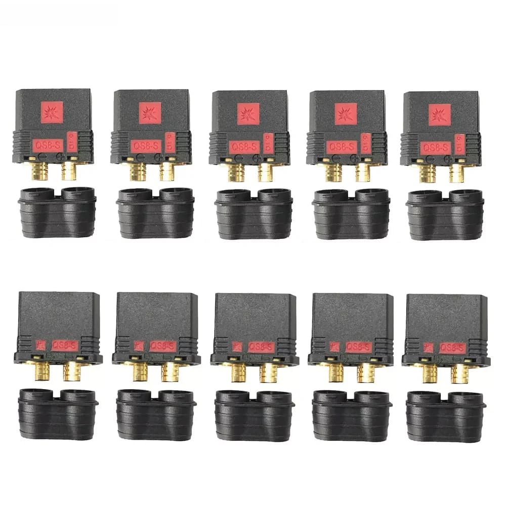 2/5 paires QS8-S rapDuty connecteur de batterie Anti-étincelle or connecteur grande prise d'alimentation pour RC protection des plantes importateur modèle de voiture