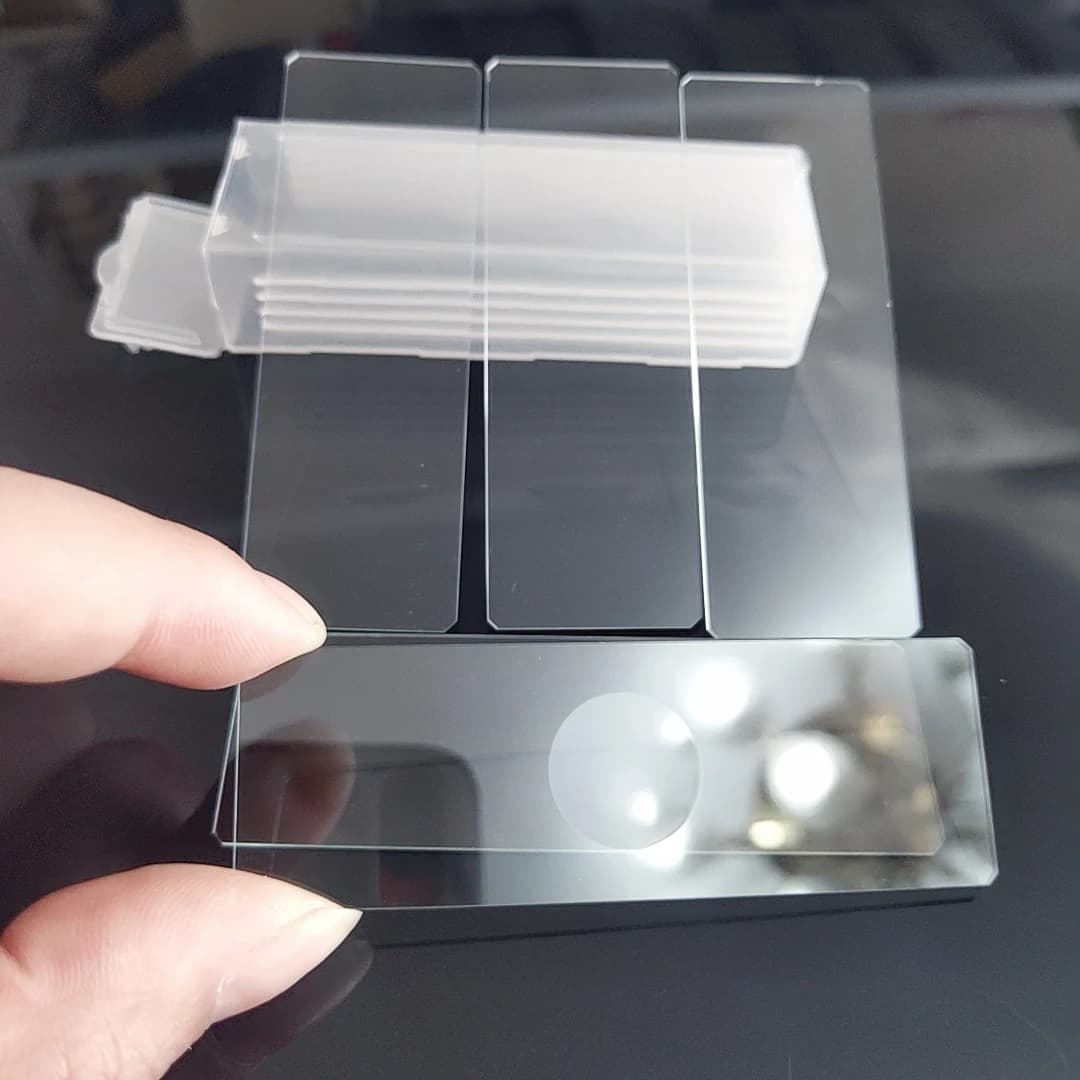 5 pièces de lames de microscope en verre concaves, réutilisables, 25,4 × 76,2 mm, 1 × 3 pouces, lames vierges pour laboratoire et enseignement.