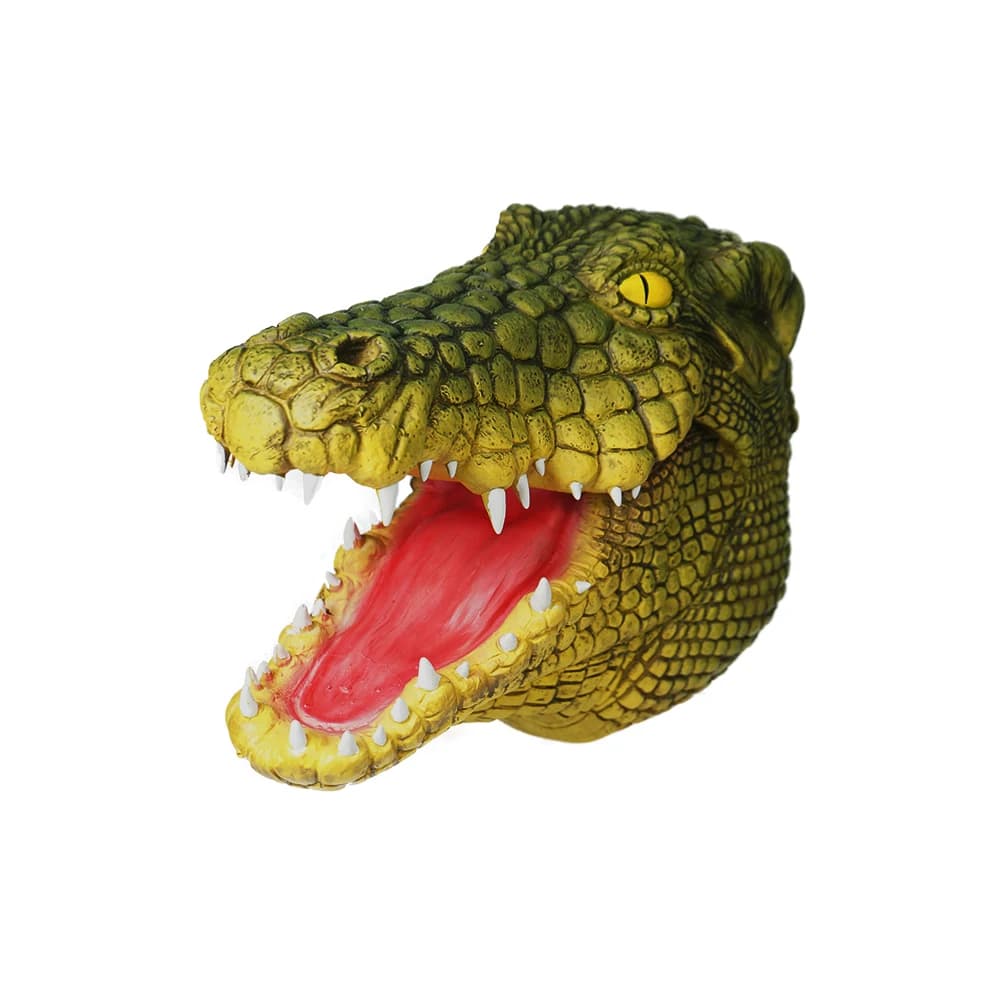 Eraspooky-Masque en Latex de Cosplay de Crocodile Réaliste, Costume d'Halloween, Accessoires de ixpour Adulte, Équipement de Sauna pour Animal
