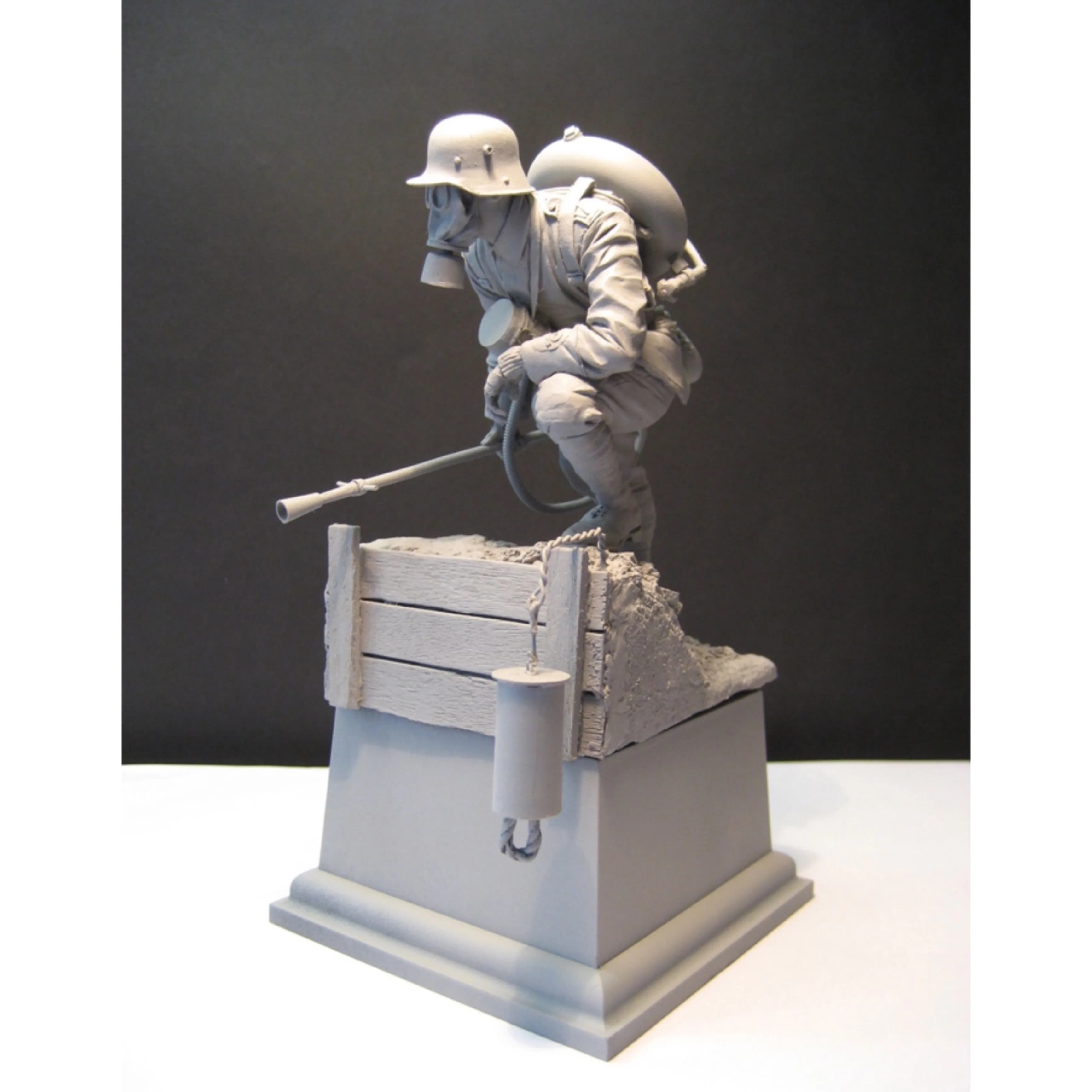 Figurine modèle en résine 1/16 GK, thème militaire, kit non assemblé et non peint