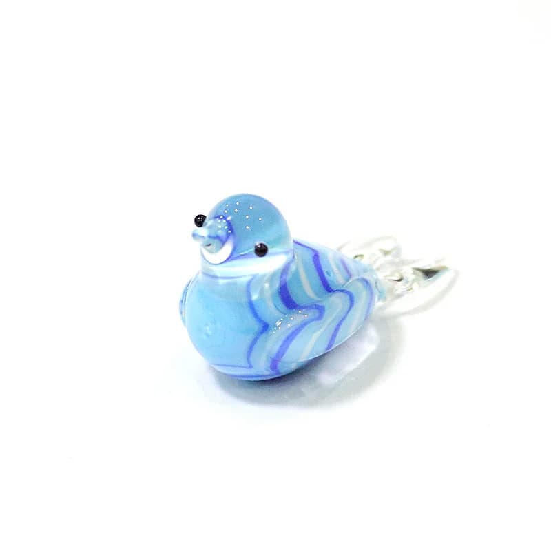 Figurine décorative d'oiseau en verre de Murano l'inventaire, style japonais, accessoires de décoration de jardin nickel é, jolis ornements d'animaux faits à la main