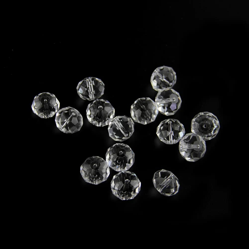 Perles rondes à facettes en cristal transparent, 2/3/4/6/8/10/12/14/16/18mm, pour la fabrication de bijoux, perles pour Bracelets et colliers