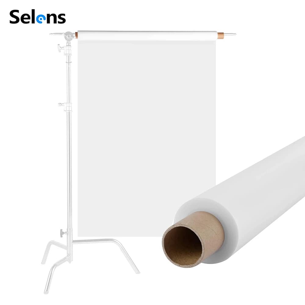 Selens 1.2x1m papier diffuseur photographie uniforme lumière étanche forte stabilité tissu blanc papier Softlight pour Studio Photo