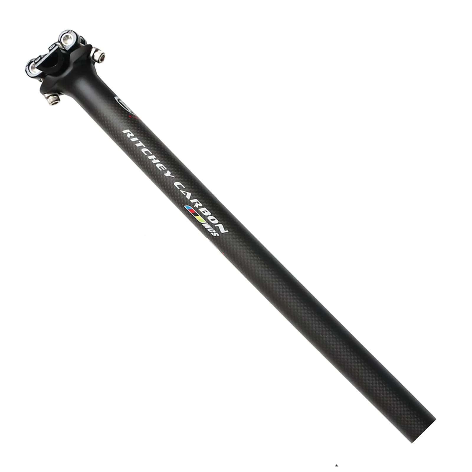 Tube de selle en fibre de carbone 3K pour vélo, 27,2/30,8/31,6 mm, tube de selle en fibre de carbone pour VTT/vélo de route, 350/400/450 mm