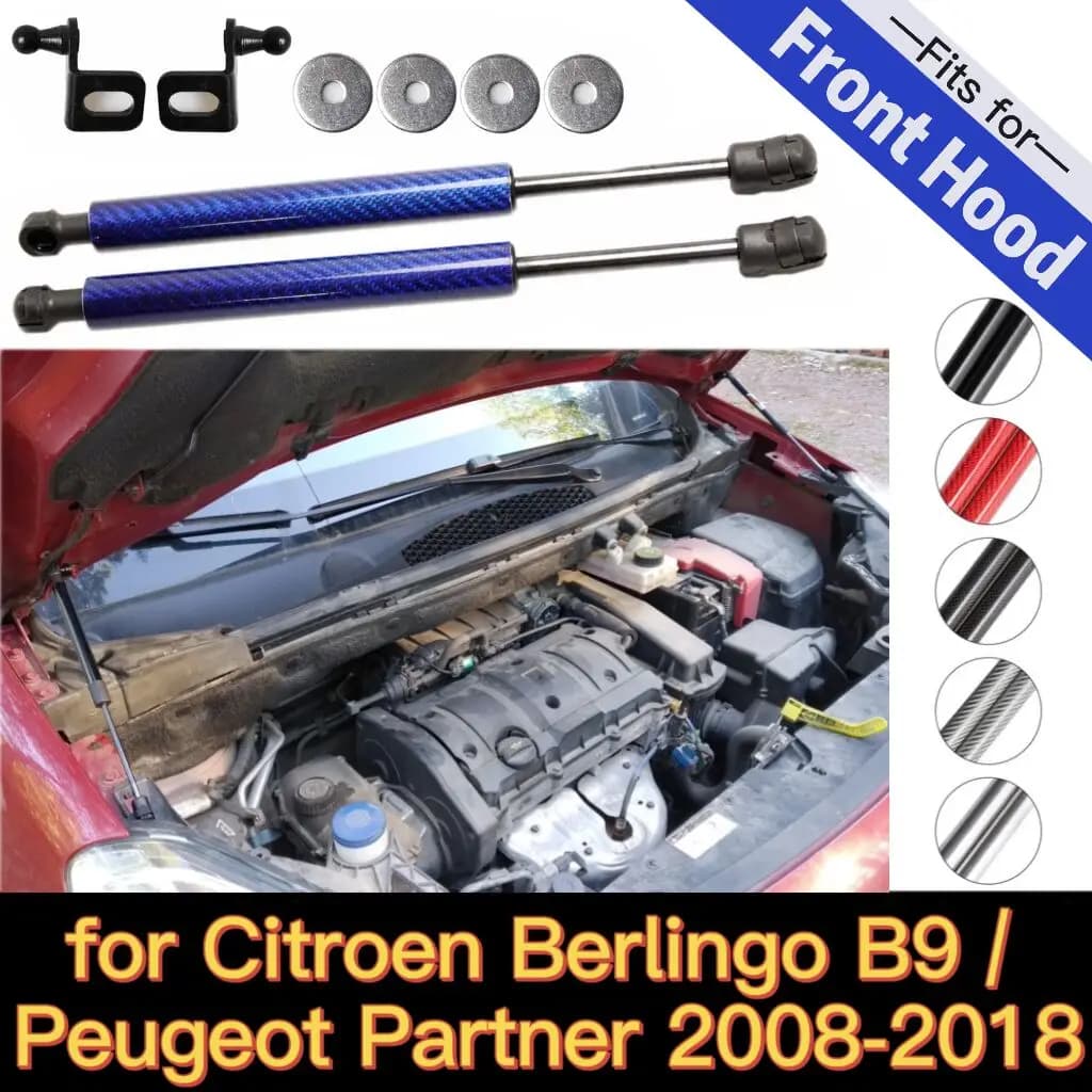 Pour citroën Berlingo B9 & Peugeot Partner 2008-2018 capot avant entretoises à gaz Support de levage ressorts amortisseurs Prop Piston