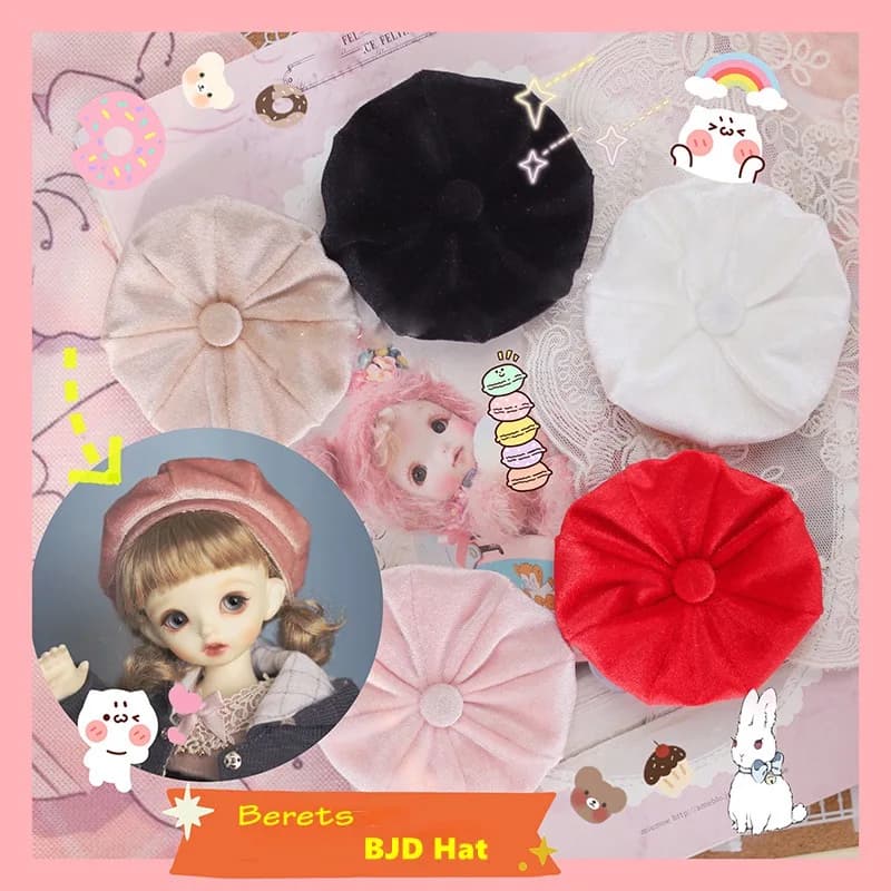 Bérets décontractés à la mode pour poupée articulée, accessoires pour poupée, BJD/SD YOSD MSD SD13 SD17 SSDF, 1/6 1/4 1/3