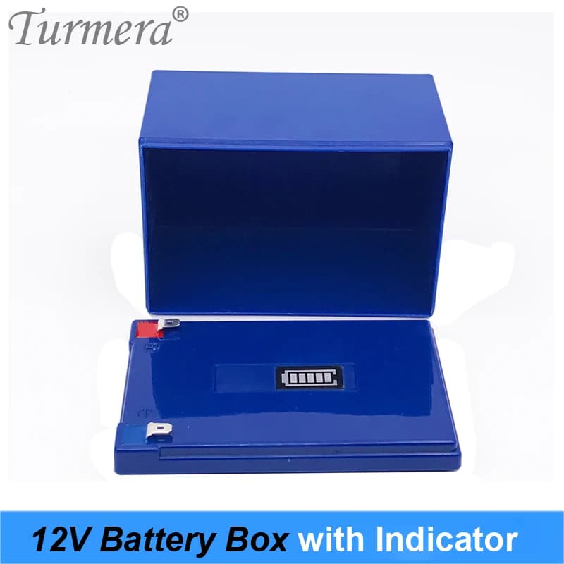 Boîte de rangement de batterie 12V 21ah, avec indicateur de capacité, 28 batteries 18650 pour alimentation ininterrompue, Turmera 12V