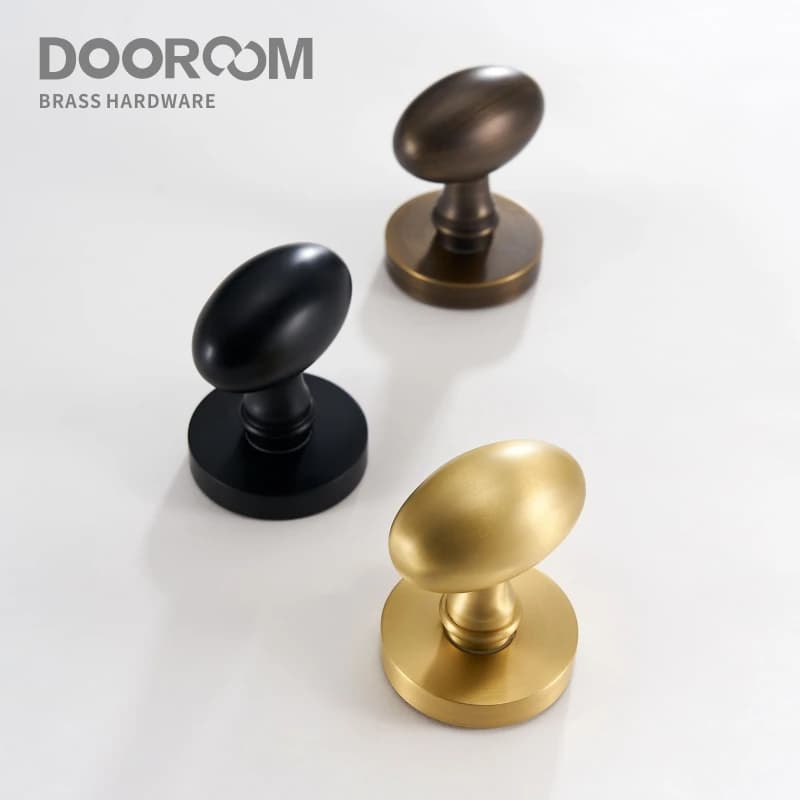 Dooroom-Ensemble de serrures de porte en laiton, intérieur moderne, chambre à coucher, double, ensemble de leviers de porte en bois, DUNIPrivacy, serrure de porte cachée à passage