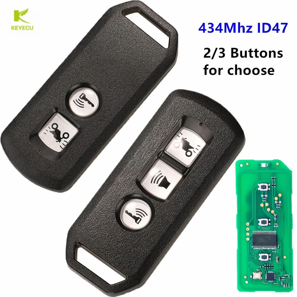 KEYECU – clé intelligente sans clé pour moto et Scooter, 434Mhz, ID47, télécommande pour Honda K35V3 ADV SH 150 Forza 300 125 PCX150 2015-16 2017-2019