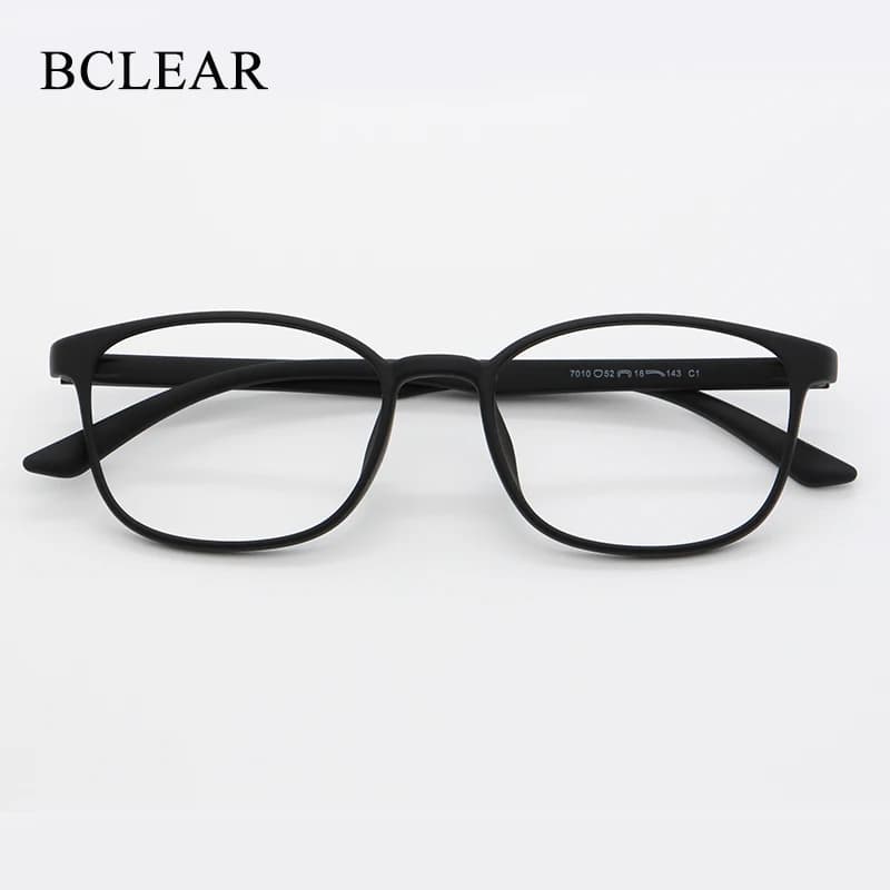 BCLEAR rectangulaire ultraléger TR hommes d'affaires lunettes cadre Prescription lunettes montures femmes mode couleur pleine jante lunettes