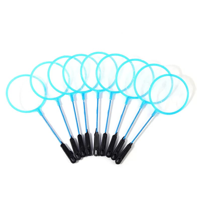 Filets de pêche portables pour enfants, 5 pièces/ensemble, petits poissons, copie à la main, Aquarium, maille Dense, petit outil à pores