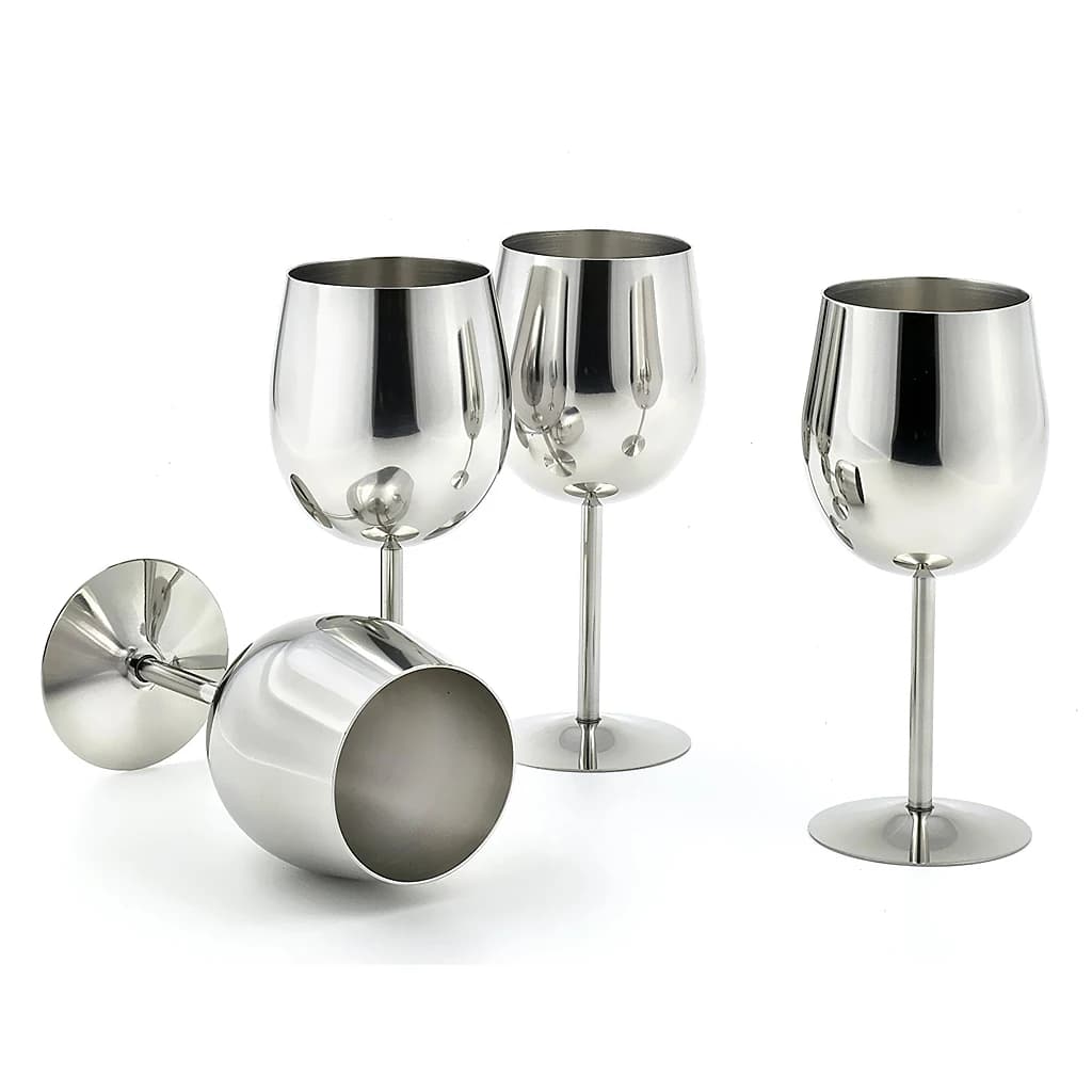 Verres à vin en acier inoxydable, verre à vin, camping et pique-niques, coupe à champagne, gobelet en métal, tasse cordiale