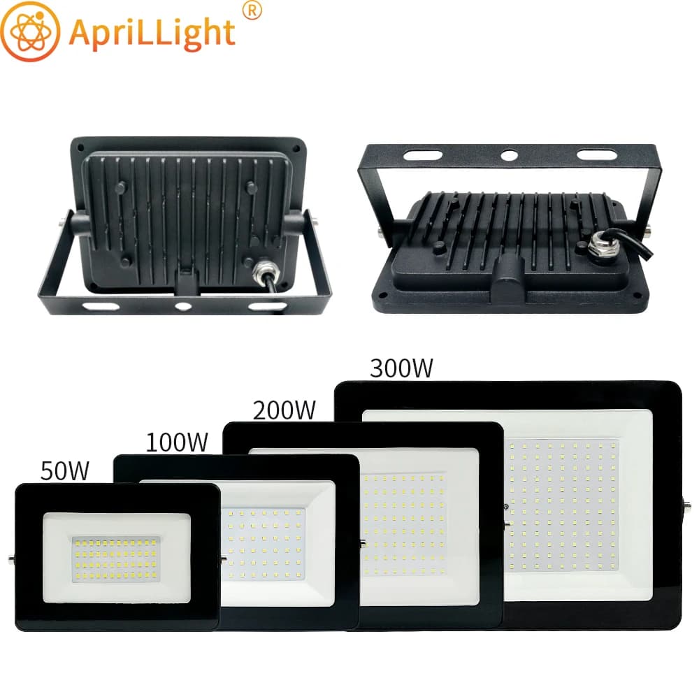 Éclairage LED 300W 200W 100W 50W AC 220V lampe de projecteur IP67 réflecteur foco led éclairage extérieur extérieur projecteur projecteur projecteur