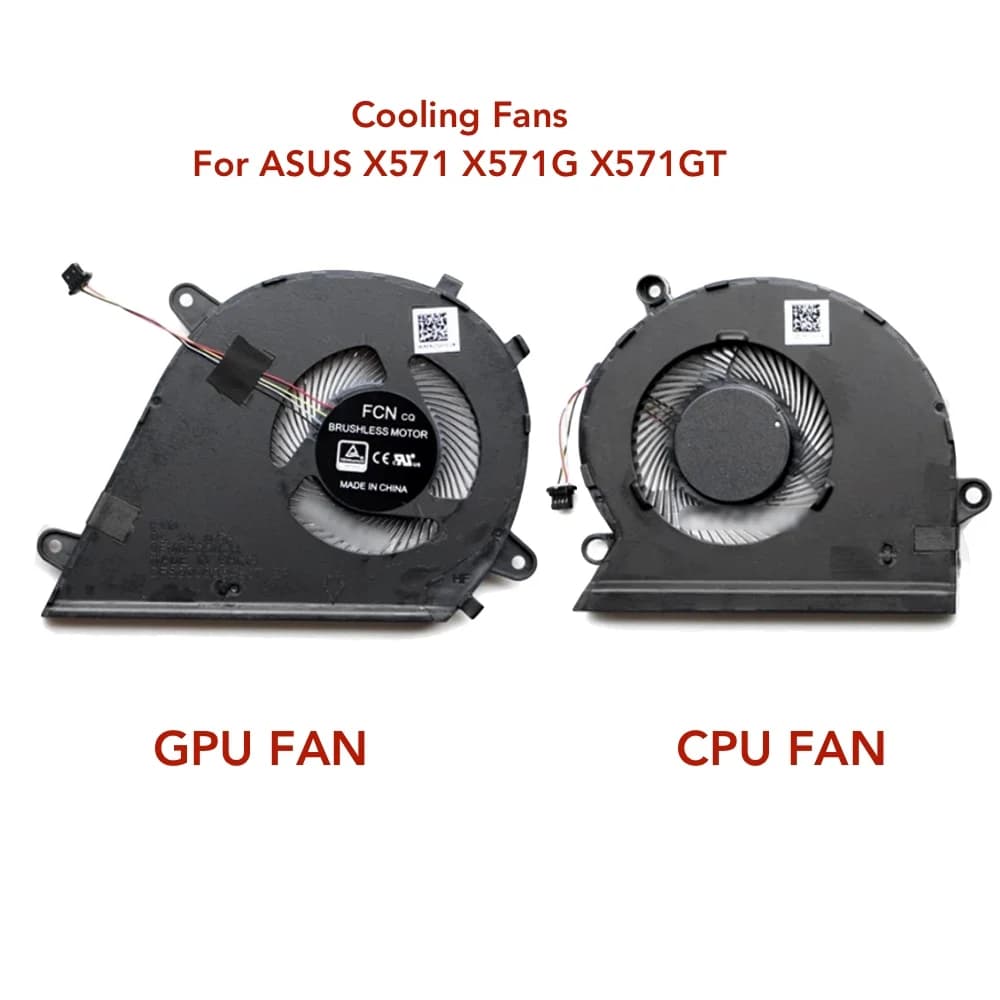 Ventilateur de refroidissement CPU GPU pour ordinateur ASUS VivoBook X571G X571GT RX571GT FX571GT NX571GT K571 F571G F571GD GT Themal VGA ventilateur refroidisseur