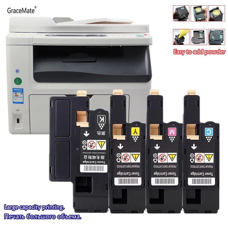 GraceMate – cartouche de Toner Laser couleur Compatible 1700, pour Epson AcuLaser C1700 C1750 C1750N C1750W CX17NF CX17WF avec puces