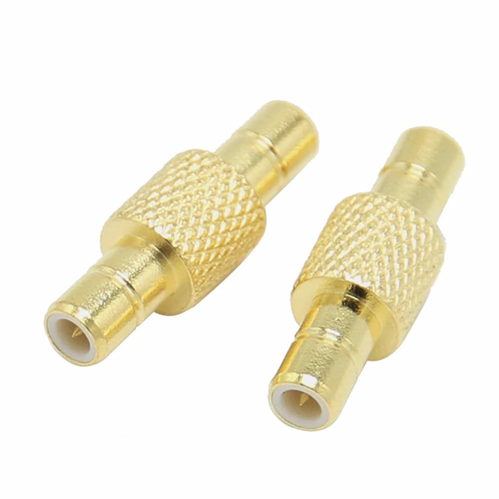 Connecteur RF SMB mâle à mâle 50 Ohm, adaptateur de convertisseur droit SMB RF plaqué or, 1 pièce