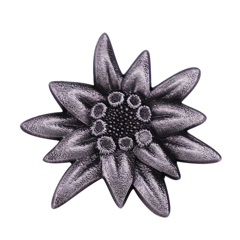 Broche d'insigne d'élite Edelweiss des troupes de montagne allemandes de Style rétro