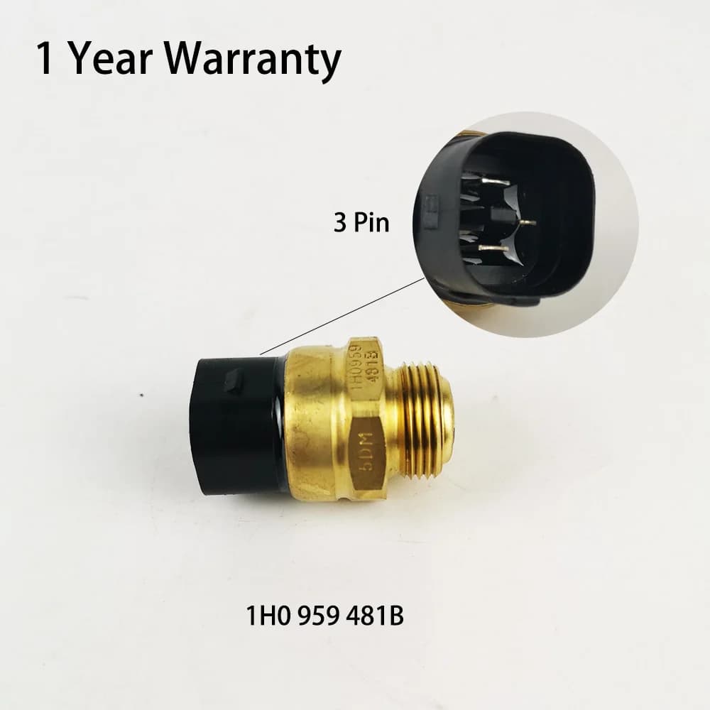 Interrupteur de ventilateur de refroidissement de moteur, capteur de température 1H0959481B pour VW CADDY Golf T2 PASSAT Audi A3 TT