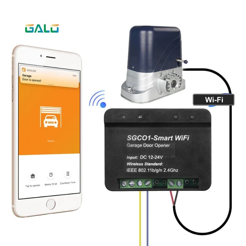 Ouvre-porte de Garage, récepteur intelligent Wifi, utilisation pour marque Galo, ouvre-porte coulissant pivotant, TX voiture, nouvelle version