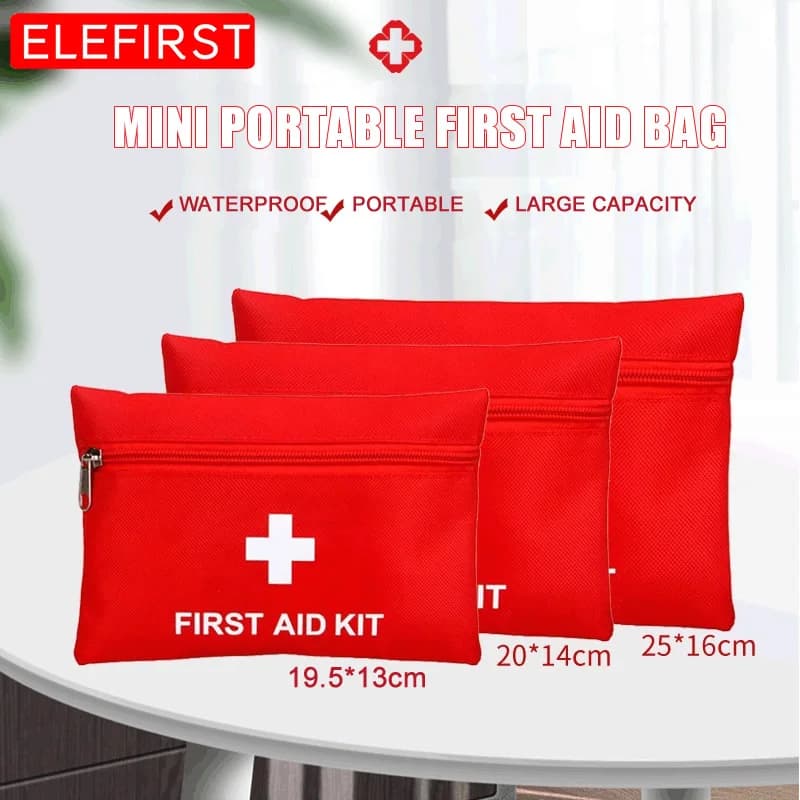 Nouveau Kit de premiers secours Portable étanche, sac, Kits d'urgence, étui uniquement pour camping en plein air, voyage, pêche, traitement médical d'urgence