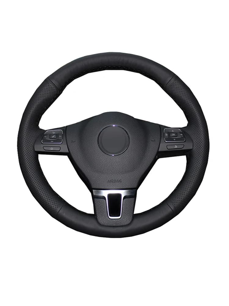 Couverture de volant de voiture, noir, Beige, gris, couture à la main, pour Volkswagen VW Transporter Caravelle Multivan T5 2009 – 2014 2015