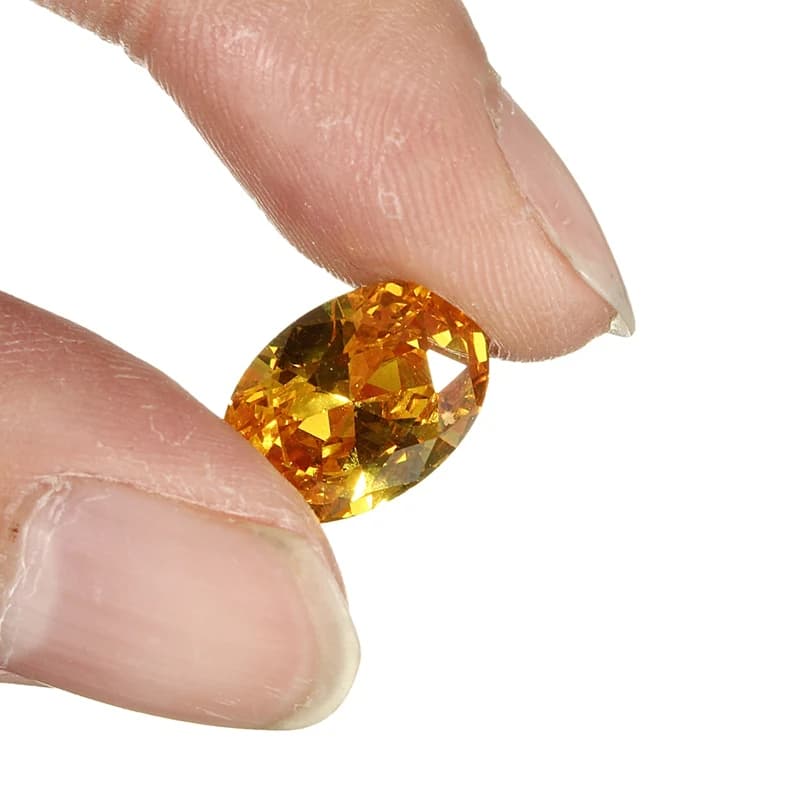 10x14mm nouveau Chic non chauffé saphir jaune forme ovale AAA naturel pierres précieuses en vrac diamant bijoux à bricoler soi-même artisanat décoratif