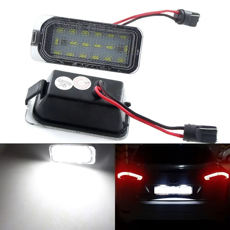 Lampes de plaque d'immatriculation à LED pour Ford Tourneo, lampes de planificateur, style de voiture, électronique, allergique, personnalisé, courageux, 150, 250, 350HD, gratuit, 2 pièces