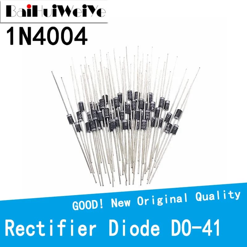 100 PCS/LOT 1N4004 IN4004 4004 N4004 1A 400 V DO41 Diode redresseur de haute qualité D-41 DIP nouveau Original