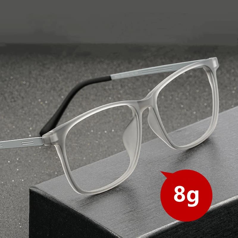Monture de lunettes en titane pour hommes lunettes de myopie ultralégères monture complète confortable grande taille lunettes optiques carrées cadre 9825