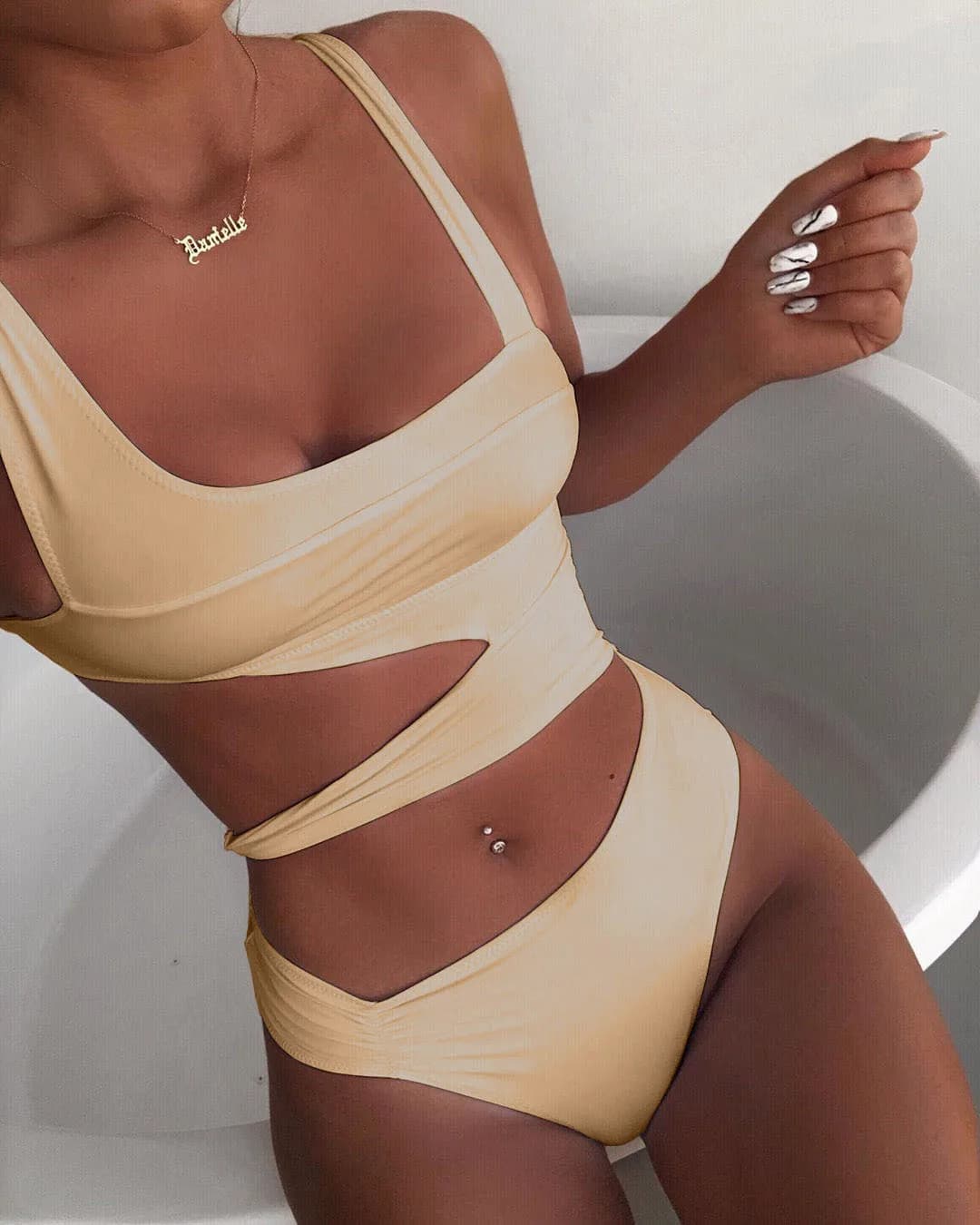 Maillot de bain sexy amissié pour femmes, 9 couleurs, slim, Trikini, Monokini, Bikini, Danemark pak, 2025