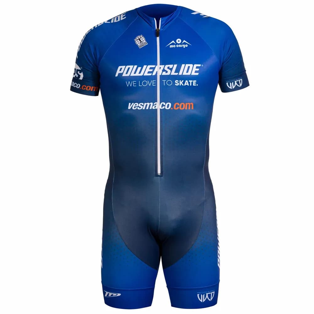 Powerslide Team Triathlon Skate Suit Skinsuit Speed Skaters Suit Inline Roller Racing Speed Skats Vêtements Patinage Combinaison confortable