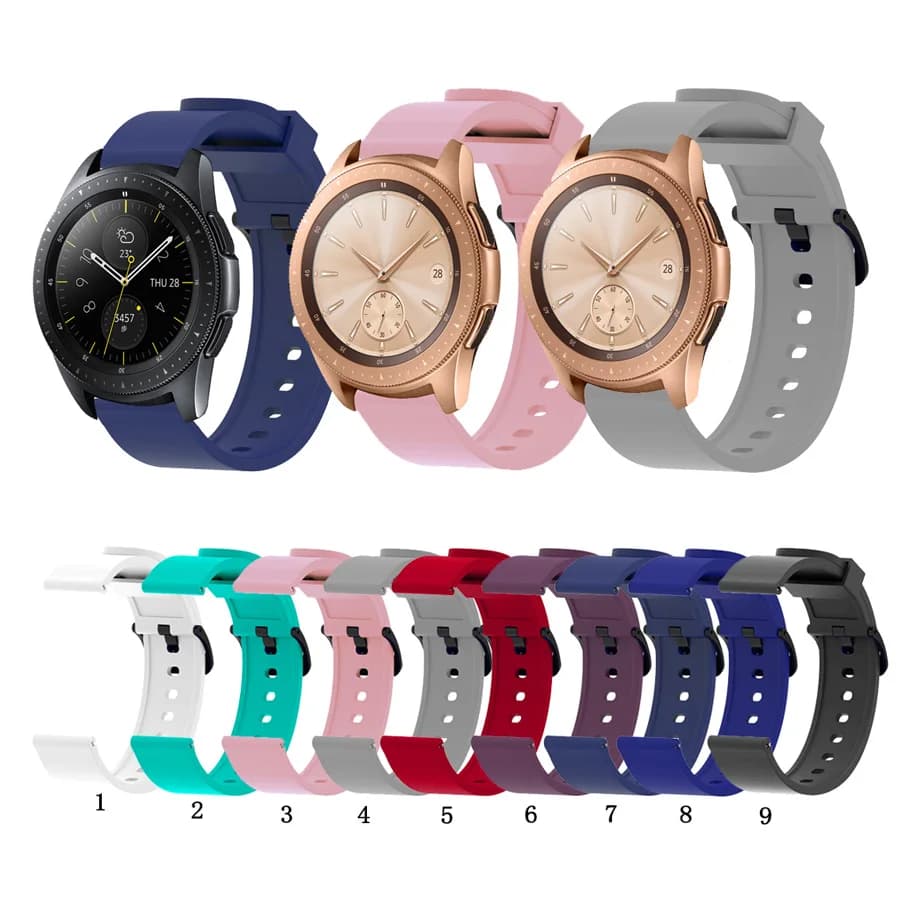 Bracelet de montre en silicone pour Samsung Galaxy Watch, 20mm, 4, 5, 6, 40mm, 44mm, Watch5 Pro, Watch6 Classic, 43mm, 47mm, Active 2