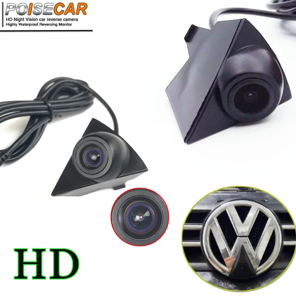 Caméra de Vue Avant avec Logo pour Voiture, Résistante à 170 Degrés, pour VW Volkswagen GOLF Jetta Touareg Passat Polo Tiguan Bora Sagitar Lavida