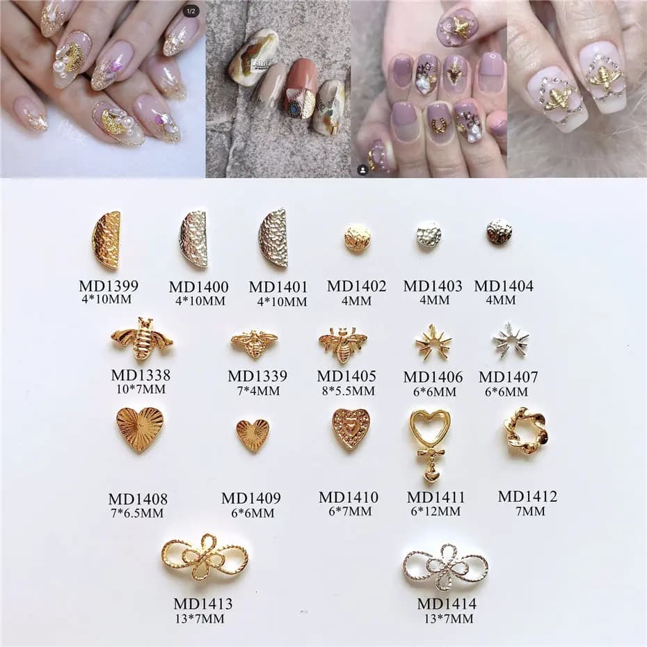 Semi-comprend l'équation de coeur, nœud en alliage métallique, fournitures de décoration d'art d'ongle, accessoires de bricolage, conception de bijoux, breloques, 100 pièces par lot