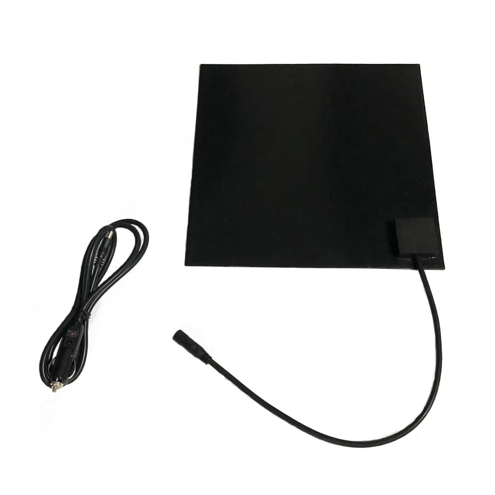 Coussin chauffant en silicone pour aliments chauds, livraison de sacs de pizza, 300x300mm, 12V, 100W