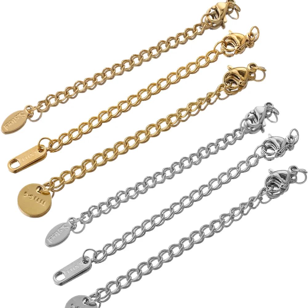 Étiquette en acier inoxydable queue arc-en-ciel JOcorriged ster fermoirs connecteur, bijoux à bricoler soi-même résultats exécutifs, bracelet collier artisanat, 10 pièces/lot