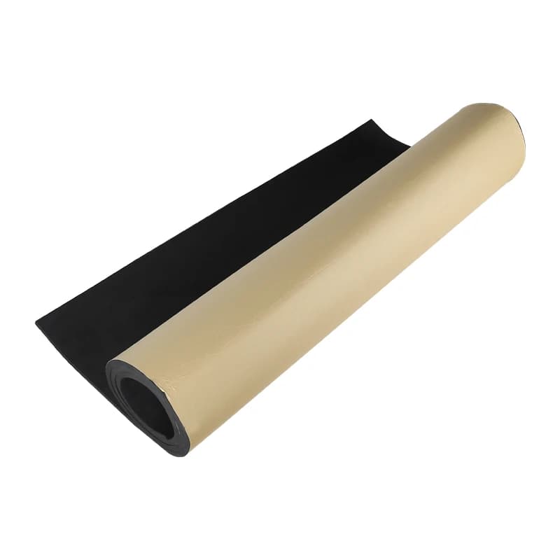 Feuille Adhésive en Néoprène EPDM sur Mesure, Ruban d'Isolation, Coussin de Joint, 500mm x 2000mm, 1/2/3/4/5/6/8/10/12mm, Noir, 2 Pièces